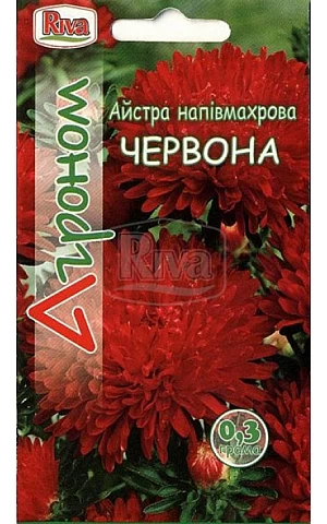 Астра полумахровая Красная Riva Trade