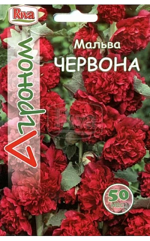 Мальва махрова Червона Riva Trade