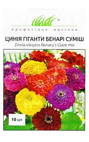 Циннія Гіганти Бенарі суміш