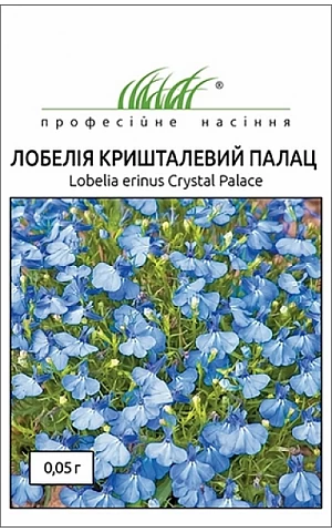 Лобелия Хрустальный дворец голубая 