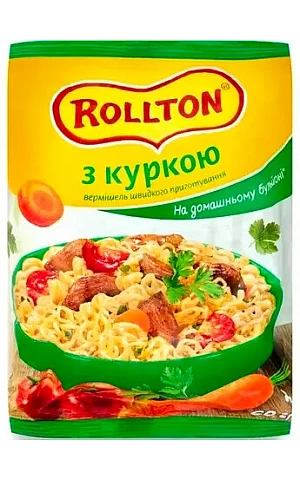 Вермишель «Роллтон» куриная, 60 г