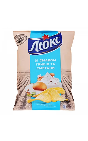 Чіпси Люкс Гриби-сметана