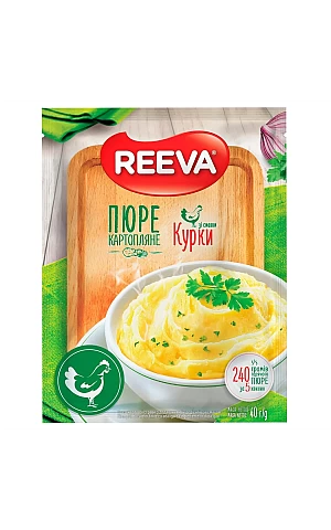 Пюре картопляне Reeva зі смаком курки